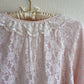 Cute 1960s Pale Pink Bed Jacket With White Lace (M/L)