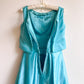 1960s Turquoise Gown With Daisy Appliqué (XS)