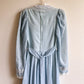 1970s Gunne Sax Blue Floral Cotton Gown (XS)