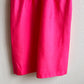 1960s Hot Pink Silk Dress With Shawl Collar (L/XL)