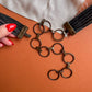 1970s Bohemian Brass and Wood Belt (M/L)