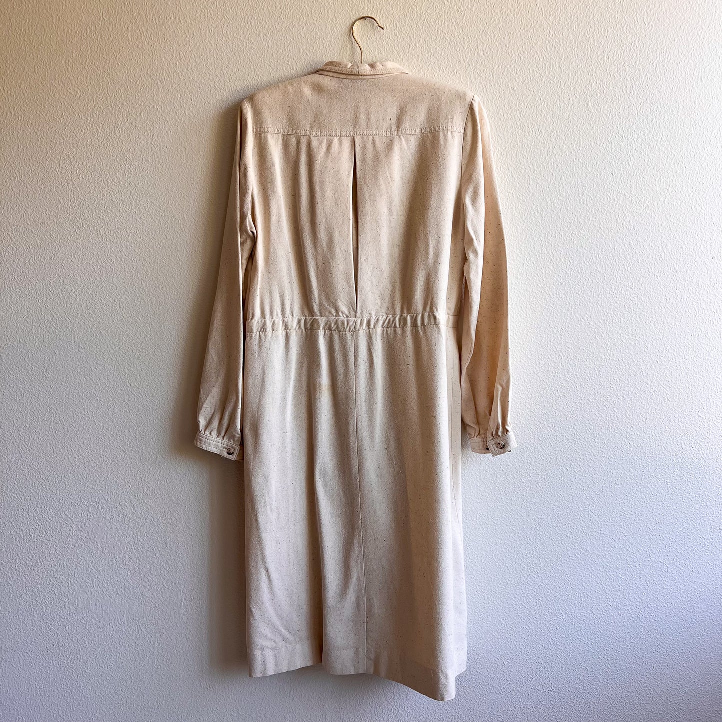 1970s Joseph Magnin Long Sleeve Wrap Dress (L/XL)
