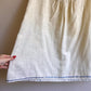 1960s Sheer Ivory Summer Dress With Blue Trim (S/M)