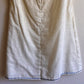 1960s Sheer Ivory Summer Dress With Blue Trim (S/M)