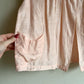 1940s Pale Pink Silk Jacquard Bed Jacket (M/L)