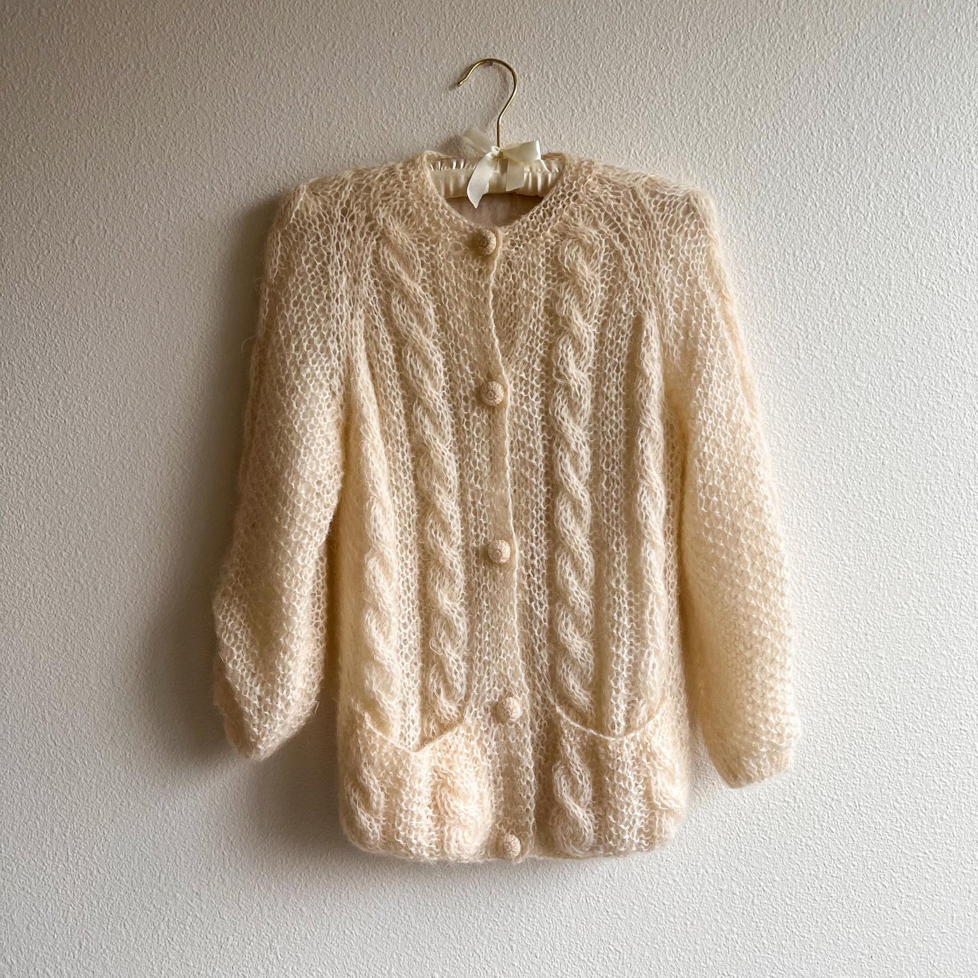 Classic Cable Knit Cardigan in Flax - Marea by Liz Joy – Townsend