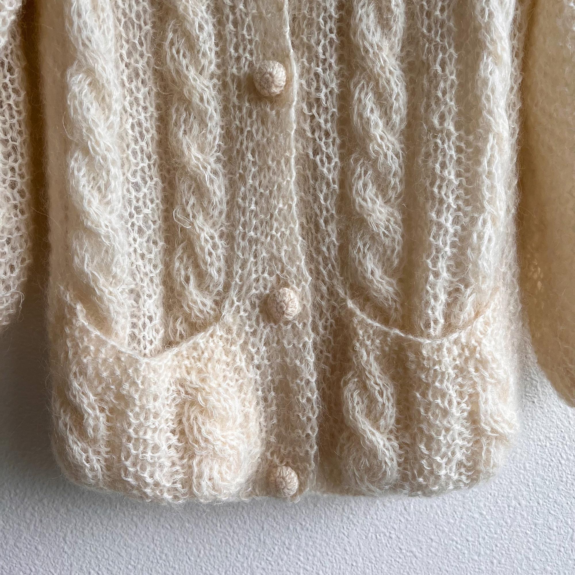 Cream sale cable cardigan