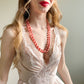 1950s Pink Pearls Long Strand Necklace