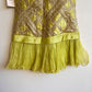 1960s Deadstock Chartreuse and Gold Mini Dress (XS/S)