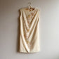 1960s Ivory Shift Dress With Beaded Flowers (S/M)
