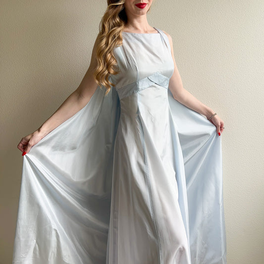 1960s Saks Fifth Avenue Sky Blue Gown (S/M)