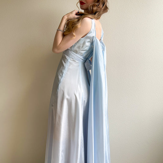 1960s Saks Fifth Avenue Sky Blue Gown (S/M)