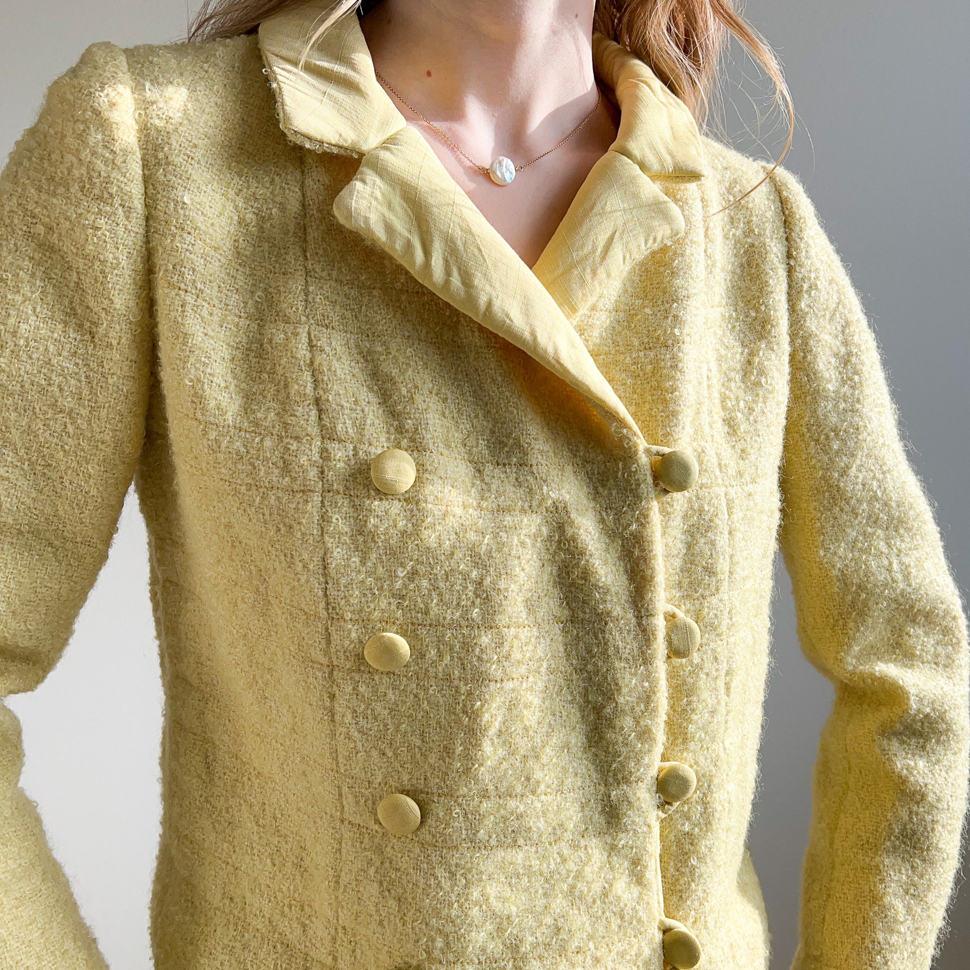 Medium 1960s Coat Green Plaid Wool Tweed Winter Outerwear – Style & Salvage