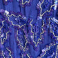 Fabulous 1980s Cobalt Blue Sequined Gown (S/M)
